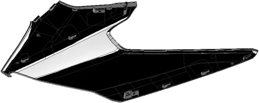BMW North America Left body side panel, the moulded part