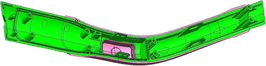 Tesla Charging gun, two-colour, the moulded part