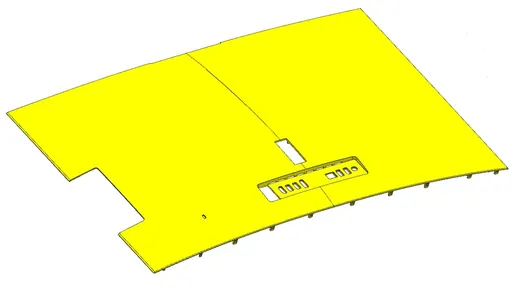 Desktop PC rear cover: reverse (inverted) mould · view 4