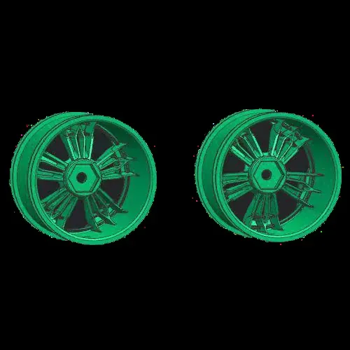 Toy car wheel hubs