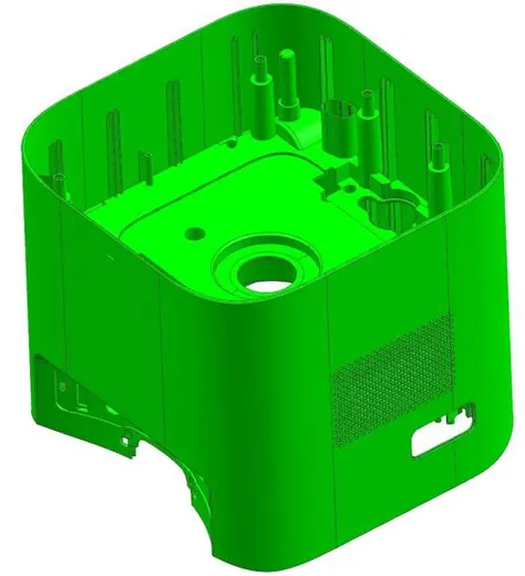 Dust-bin body interior