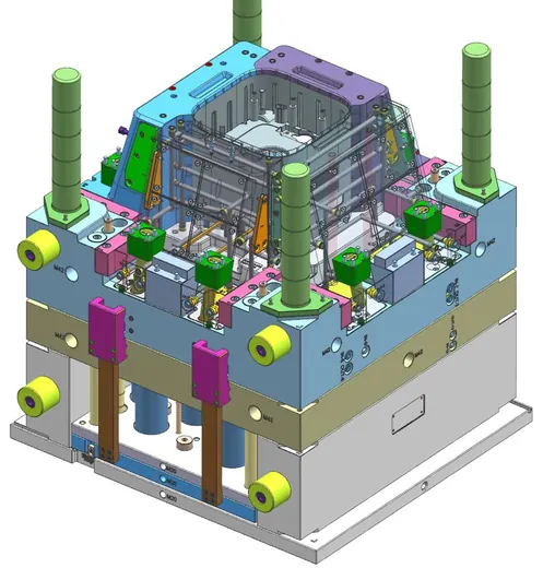 Dust-bin body mould
