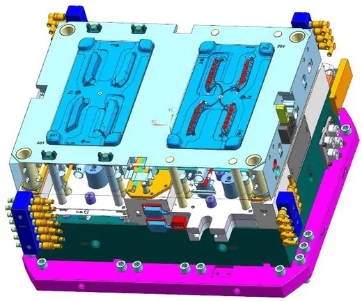 Parallel injection mould