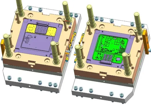 Split parallel injection cavities