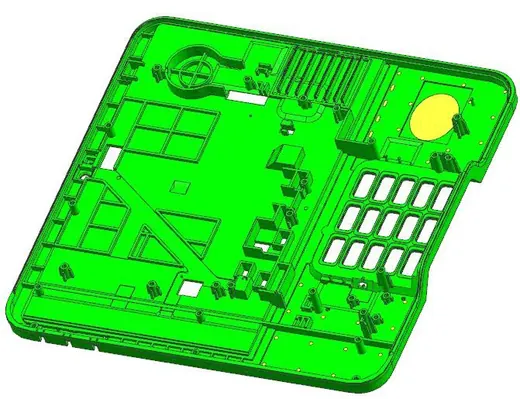 Split parallel injection part, interior