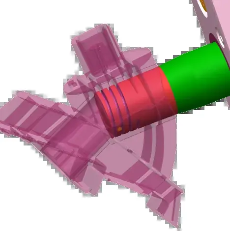 Slider with rifle-bar (helical) core · view 5