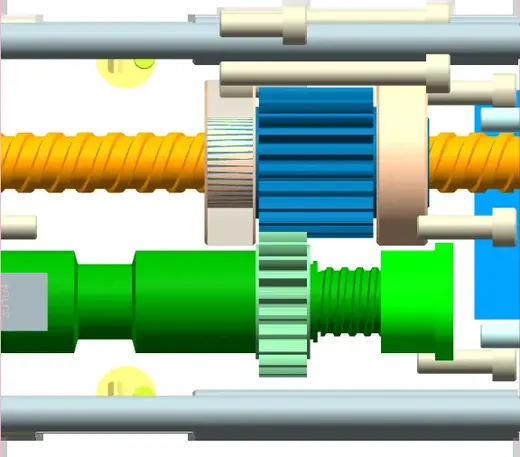 Slider with rifle-bar (helical) core · view 7
