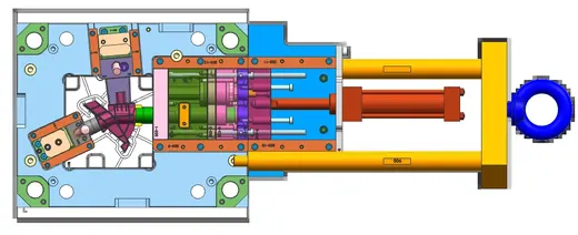 Slider with rifle-bar (helical) core · view 8