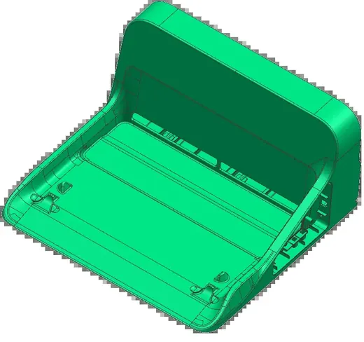 Robot vacuum base station: slider and ejector-plate structure · view 5