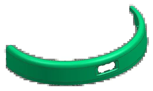 Robot vacuum radar front bumper · view 2