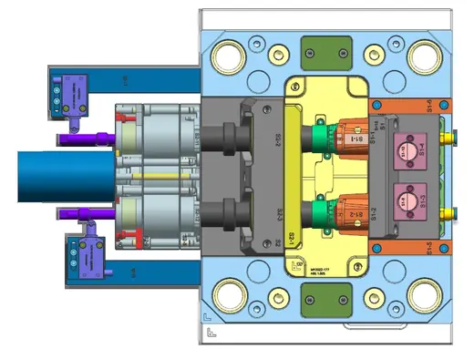 Robot vacuum part: slider with motor-driven unscrewing · view 5